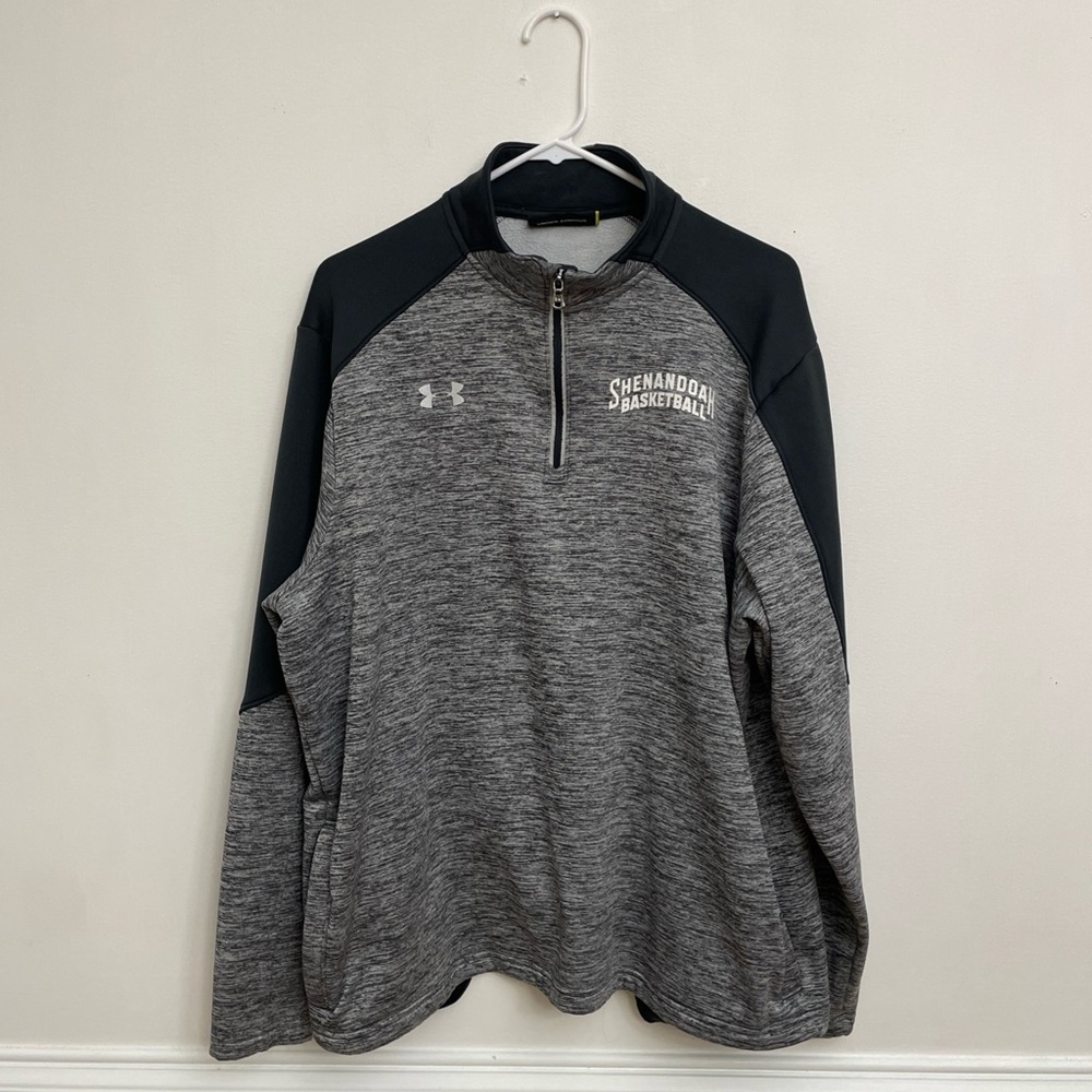 Under Armour Shenandoah Basketball Men’s 1/4 Zip Pullover Size‎ XL Gray/Black
